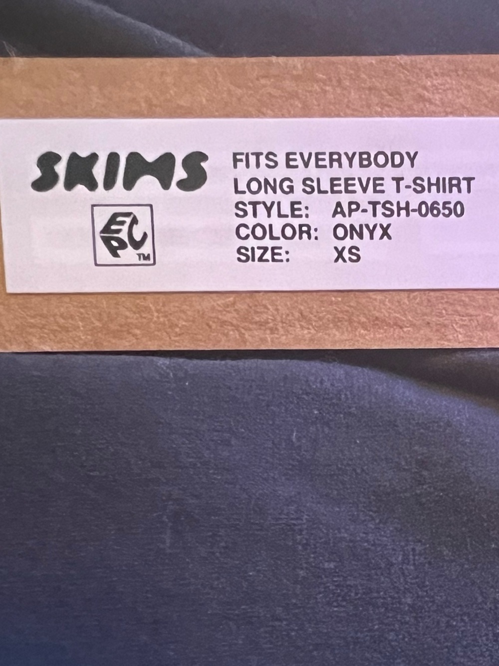 SKIMS Monochrome Lounge Set NWT Fits Everybody LS Tee & Cotton Wide Leg Pant XS - Picture 8 of 9